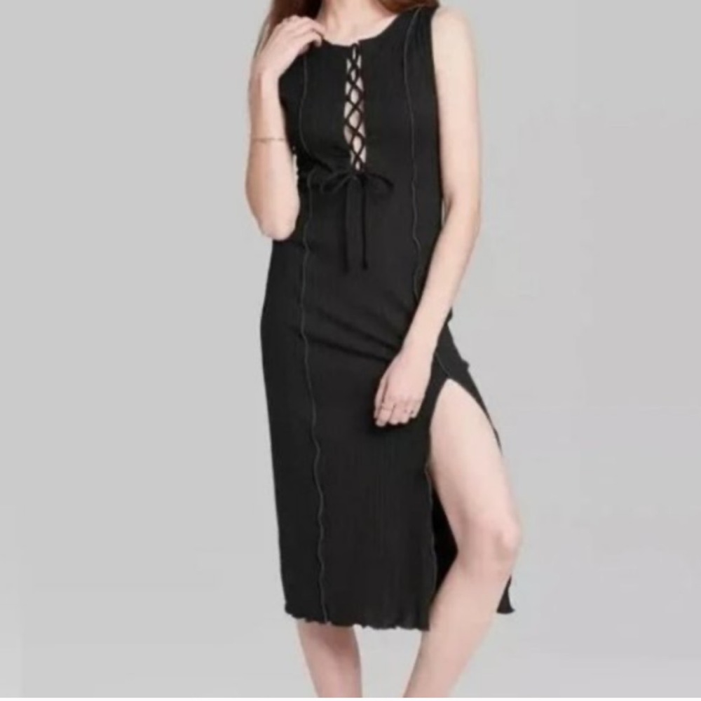 Wild Fable Lace-Up Dress
